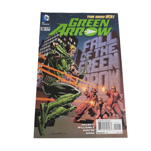 The New 52 Green Arrow Issue 15 DC Comics Fall Of The Green Arrow Bagged Boarded - Picture 1 of 2